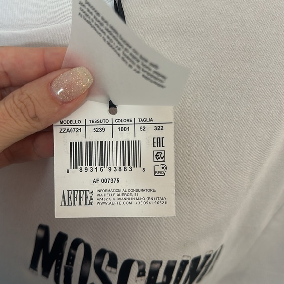 Moschino Buckle Logo Tee - Mens - Picture 6 of 8
